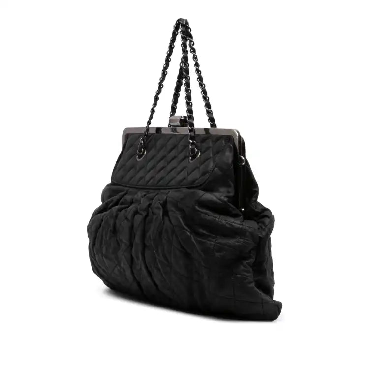 Chanel Iridescent Quilted Calfskin Chic Frame Satchel