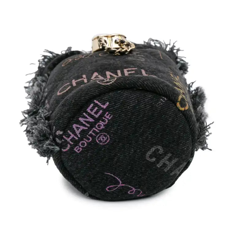 Chanel Mini Denim Mood Bucket with Chain