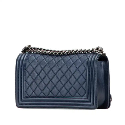 Chanel Old Medium Quilted Lambskin Boy Flap