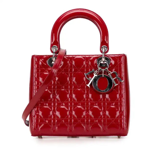 Dior Medium Patent Cannage Lady