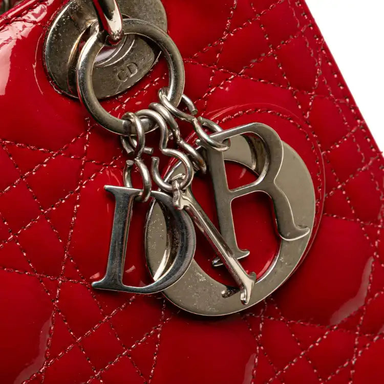 Dior Medium Patent Cannage Lady