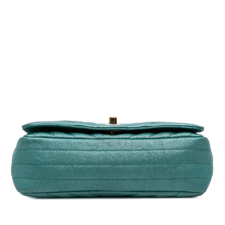 Chanel Small Chevron Caviar Statement Flap