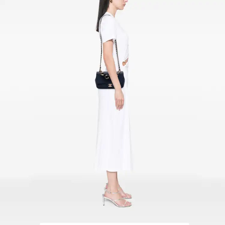 Chanel Small Lambskin Elegant Chain Single Flap