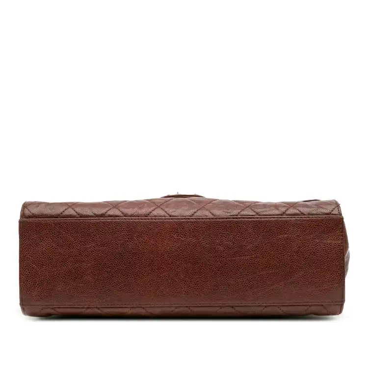 Chanel Jumbo Quilted Glazed Caviar CC Crave Flap
