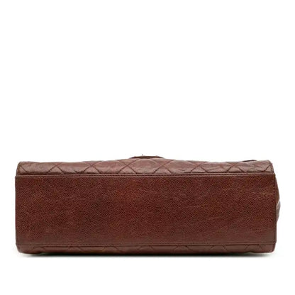 Chanel Jumbo Quilted Glazed Caviar CC Crave Flap