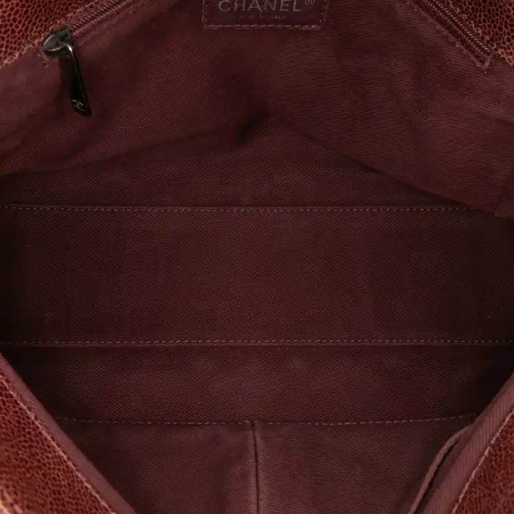 Chanel Jumbo Quilted Glazed Caviar CC Crave Flap
