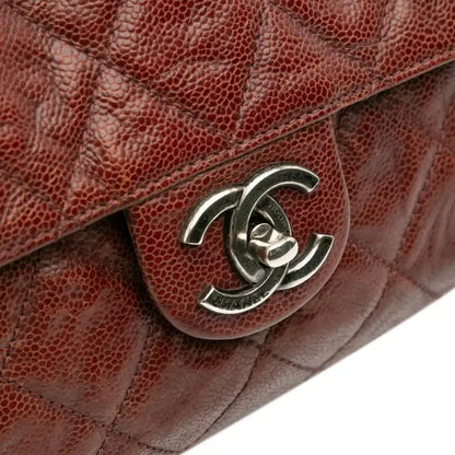 Chanel Jumbo Quilted Glazed Caviar CC Crave Flap