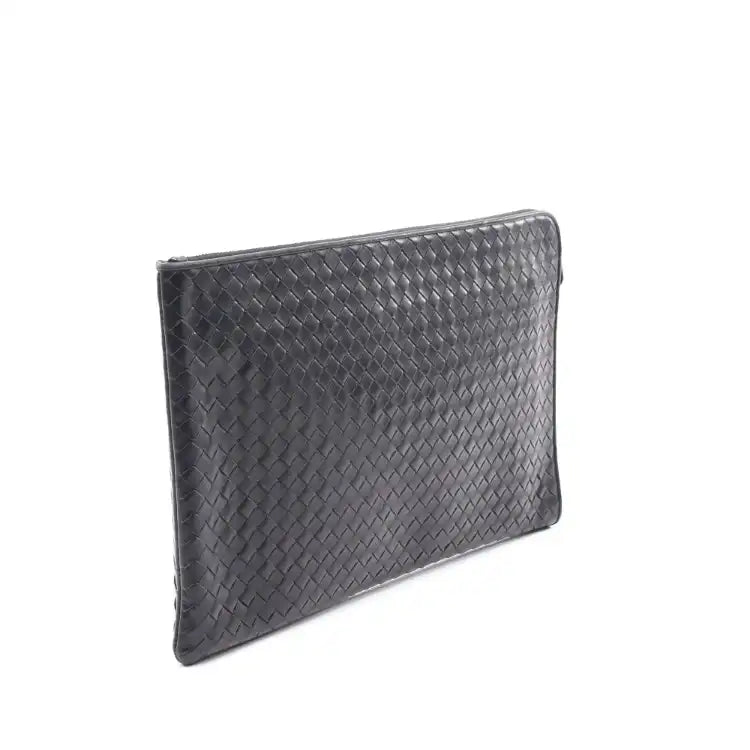Bottega Veneta Leather Intrecciato Clutch