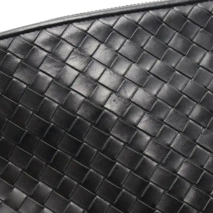Bottega Veneta Leather Intrecciato Clutch