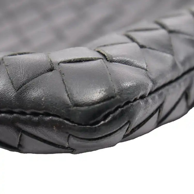 Bottega Veneta Leather Intrecciato Clutch