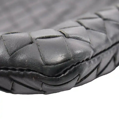 Bottega Veneta Leather Intrecciato Clutch