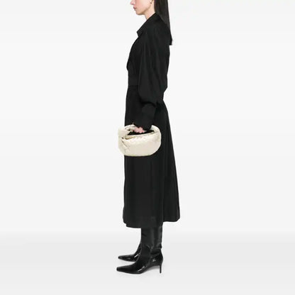 Bottega Veneta Mini Patent Intrecciato Jodie