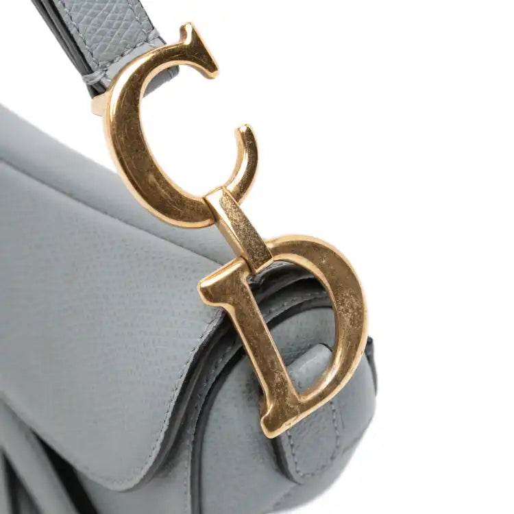 Dior Mini Grained Calfskin Saddle Bag
