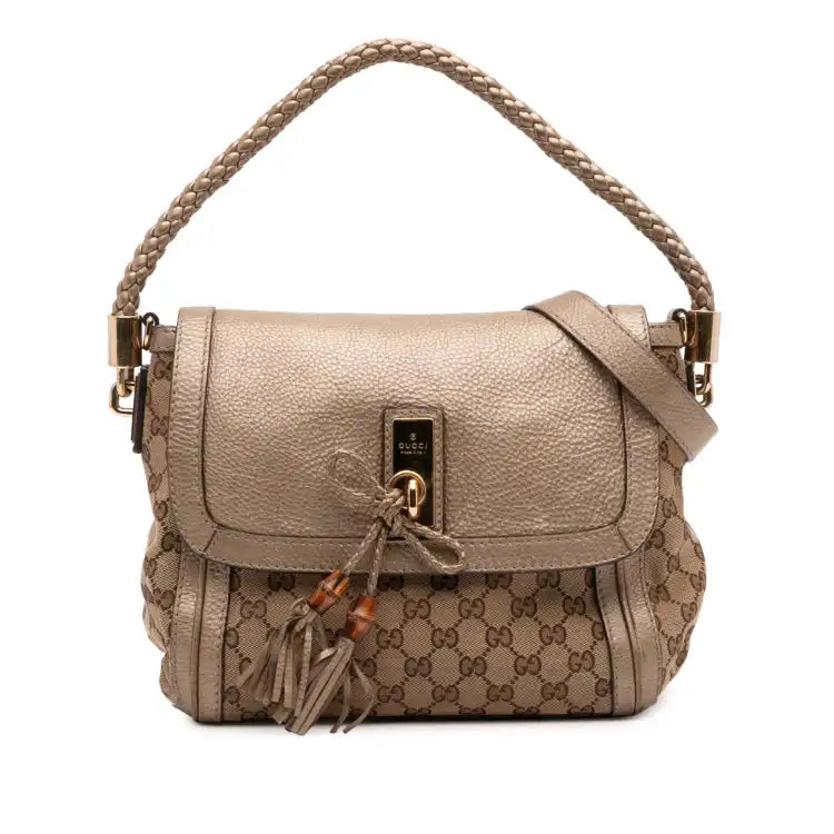 Gucci GG Canvas Bella Flap Satchel