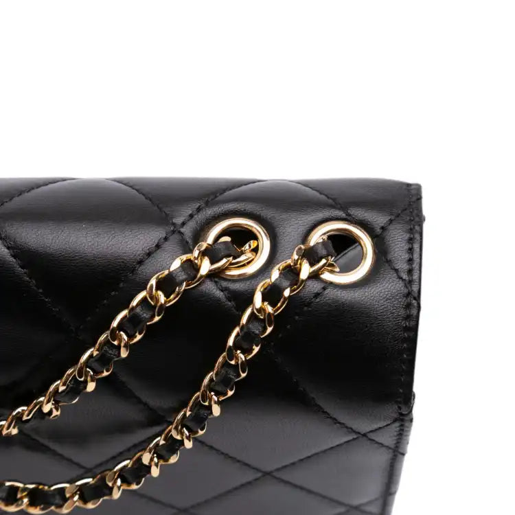 Chanel Medium Quilted Lambskin Golden Class Flap