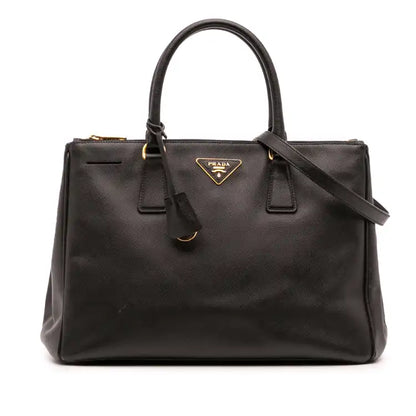 Prada Medium Saffiano Lux Galleria Double Zip Satchel