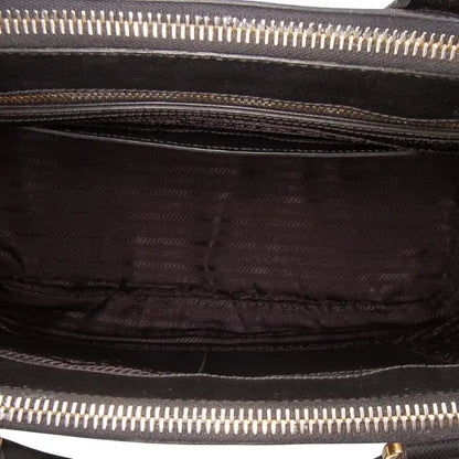 Prada Medium Saffiano Lux Galleria Double Zip Satchel