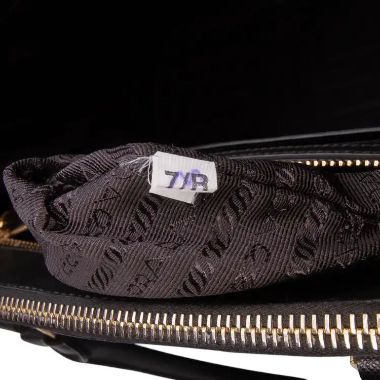 Prada Medium Saffiano Lux Galleria Double Zip Satchel