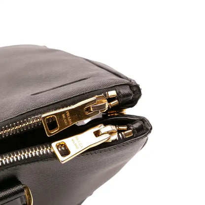 Prada Medium Saffiano Lux Galleria Double Zip Satchel