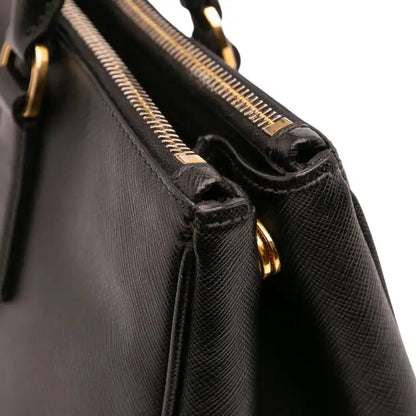 Prada Medium Saffiano Lux Galleria Double Zip Satchel