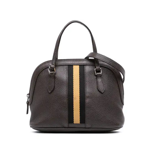 Gucci Mini Leather Web Dome Satchel