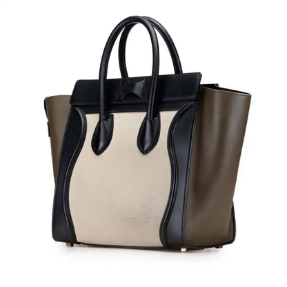 Celine Mini Tricolor Calfskin Luggage Tote