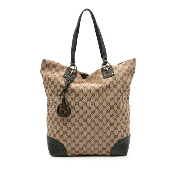 Gucci Large GG Canvas GG Charm Tote