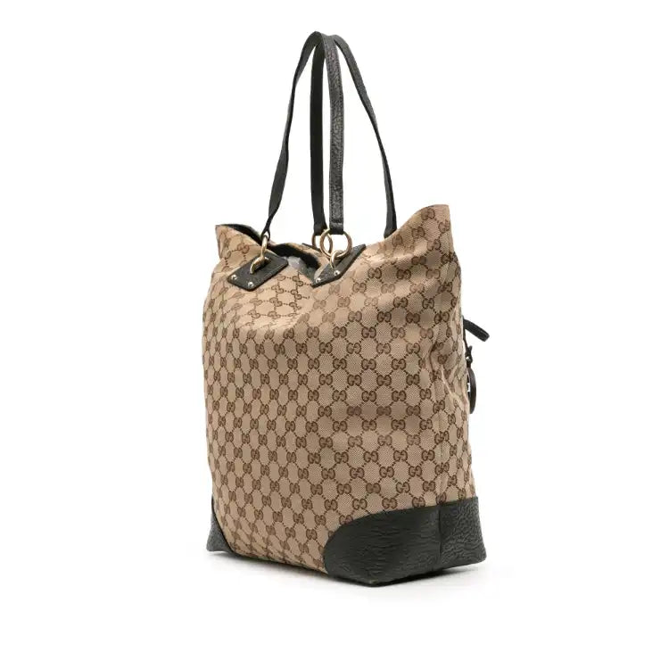 Gucci Large GG Canvas GG Charm Tote