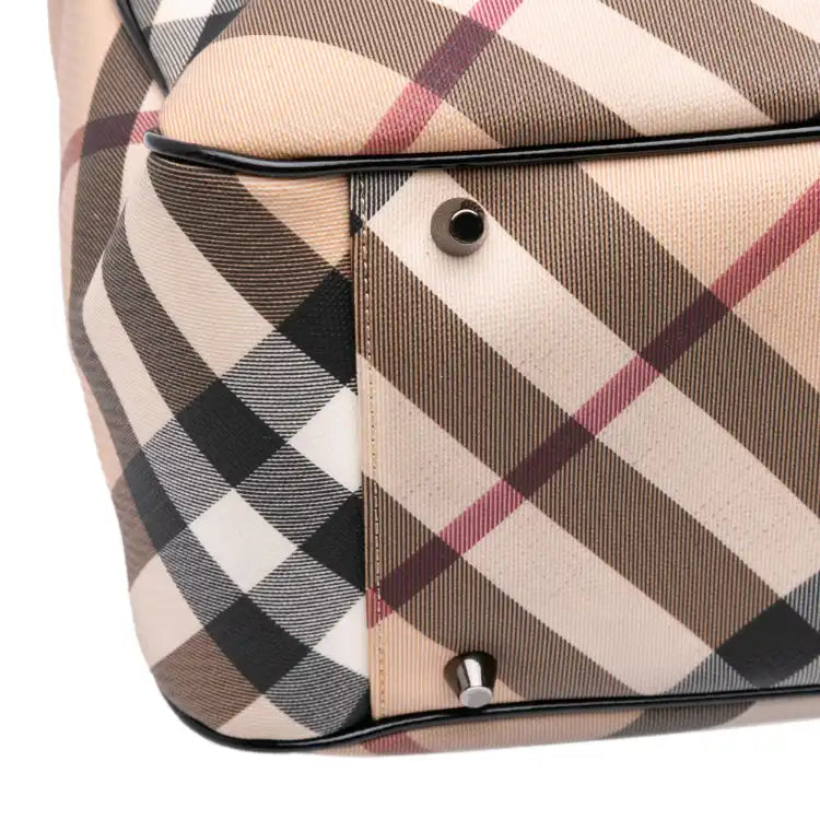 Burberry Supernova Check Coated Canvas Tote