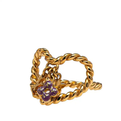 Louis Vuitton Gold Plated Monogram Sweet Heart Ring
