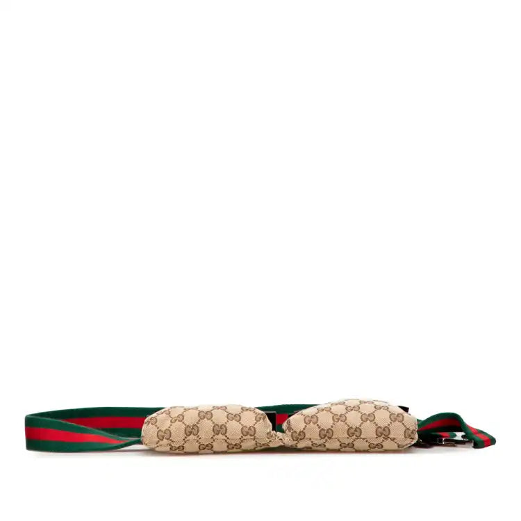 Gucci GG Canvas Web Double Pocket Belt Bag