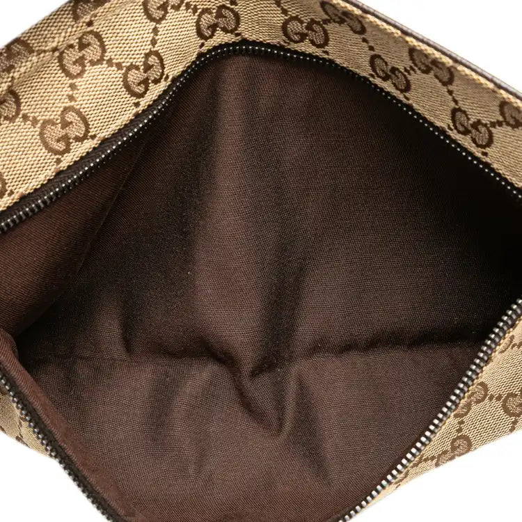 Gucci GG Canvas Web Double Pocket Belt Bag