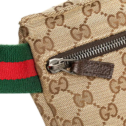 Gucci GG Canvas Web Double Pocket Belt Bag