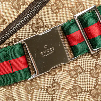 Gucci GG Canvas Web Double Pocket Belt Bag