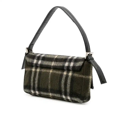 Burberry House Check Wool Handbag