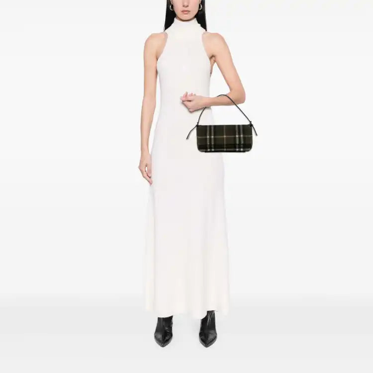 Burberry House Check Wool Handbag