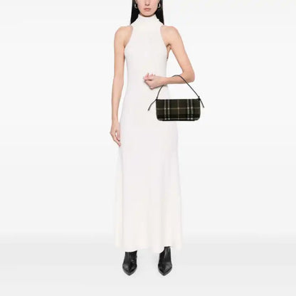 Burberry House Check Wool Handbag