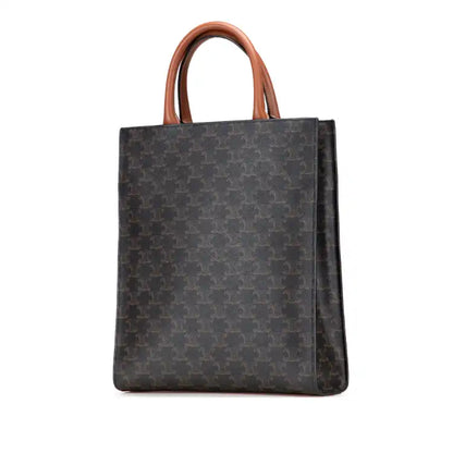 Celine Small Triomphe Coated Canvas Vertical Cabas Tote