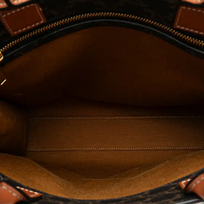 Celine Small Triomphe Coated Canvas Vertical Cabas Tote