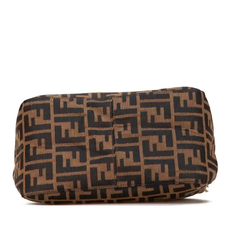 Fendi Zucca Canvas Double Flap Mamma