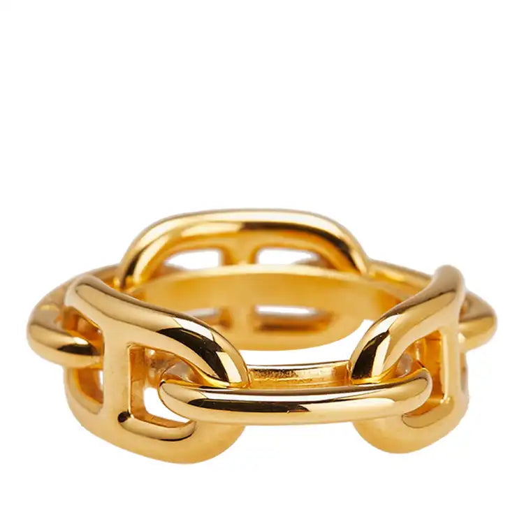 Hermès Gold Plated Chaine d'Ancre Scarf Ring