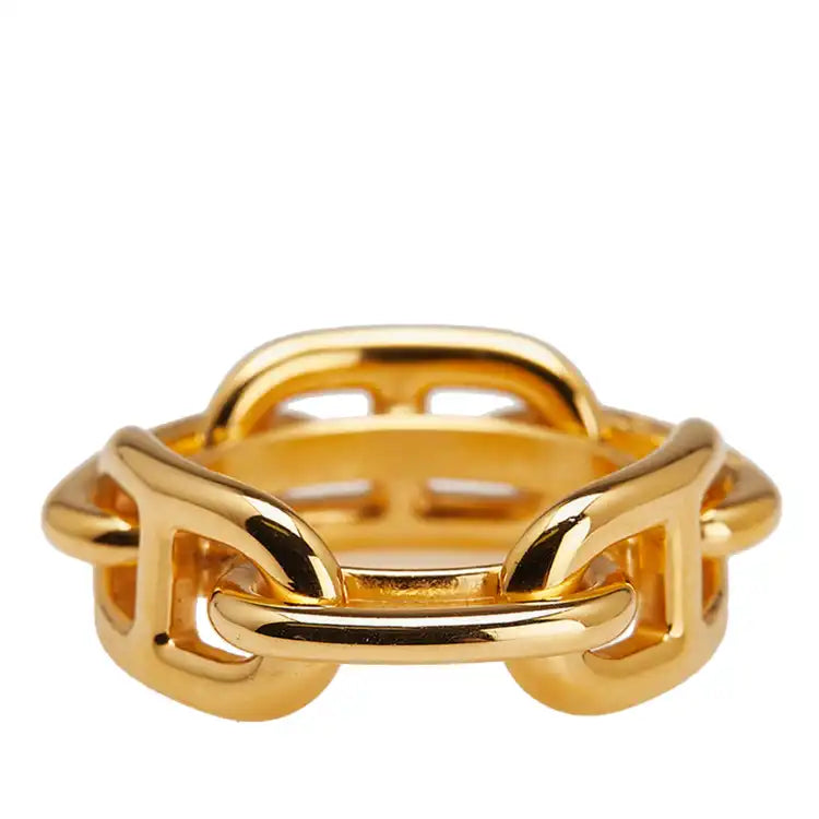 Hermès Gold Plated Chaine d'Ancre Scarf Ring