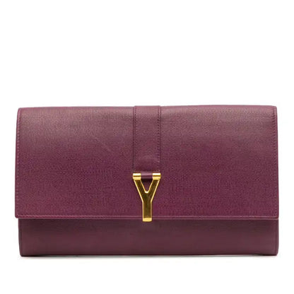 Yves Saint Laurent Leather Chyc Ligne Travel Wallet