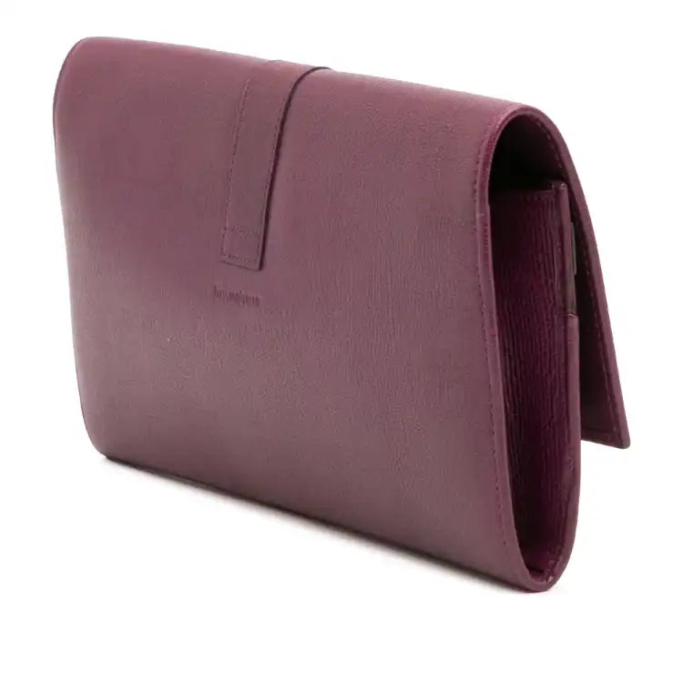 Yves Saint Laurent Leather Chyc Ligne Travel Wallet