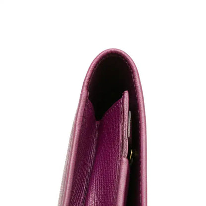 Yves Saint Laurent Leather Chyc Ligne Travel Wallet