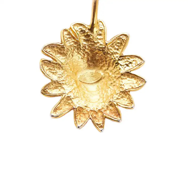 Chanel Gold Plated Leo Lion Sun Medallion Necklace