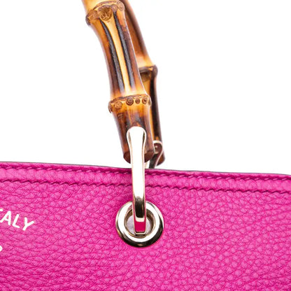 Gucci Medium Calfskin Bamboo Shopper Satchel