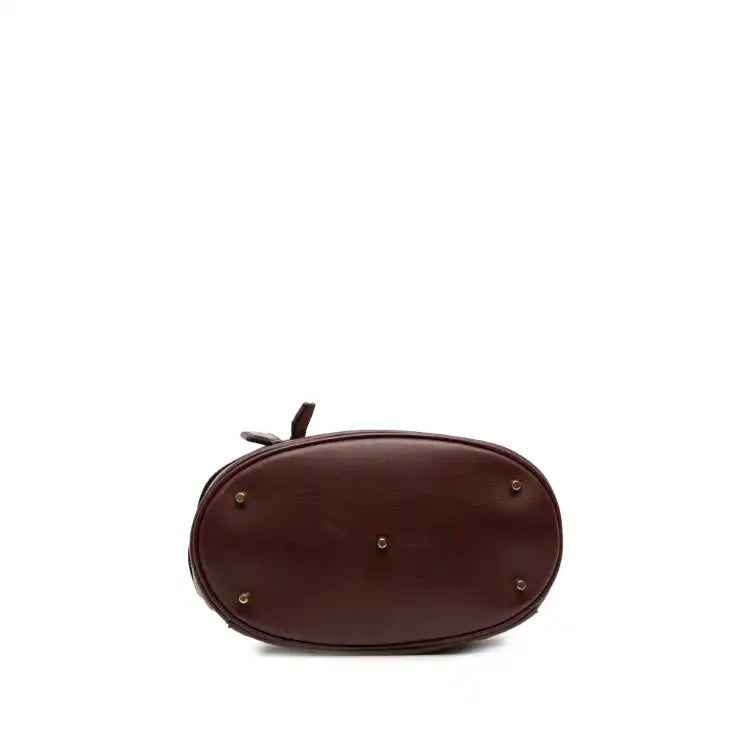 Burberry Nubuck and House Check Canvas Beckett Bucket Bag