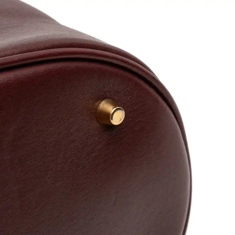 Burberry Nubuck and House Check Canvas Beckett Bucket Bag