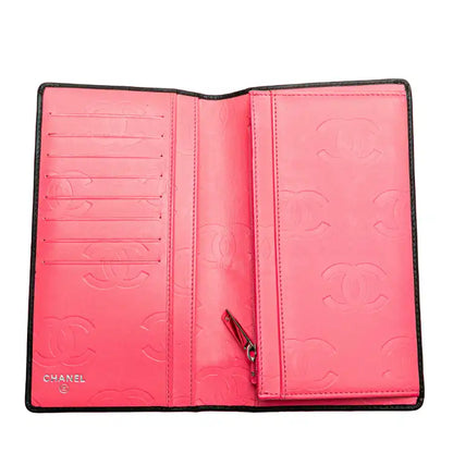 Chanel Quilted Lambskin Cambon Ligne Bifold Wallet